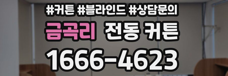 금곡리 전동 커튼