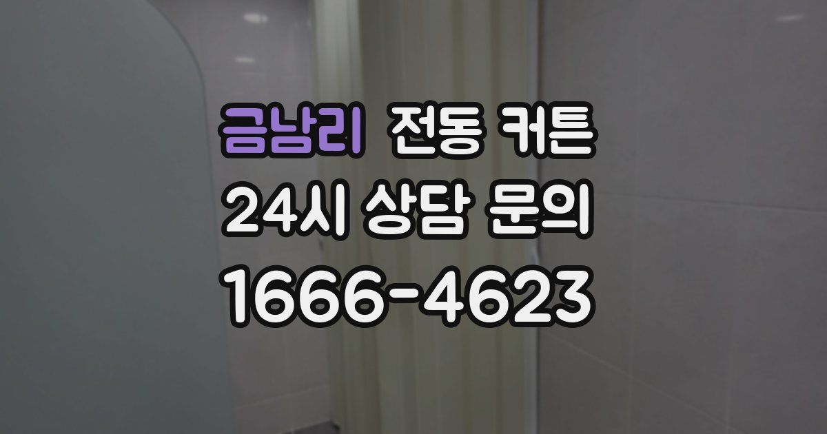금남리 전동 커튼