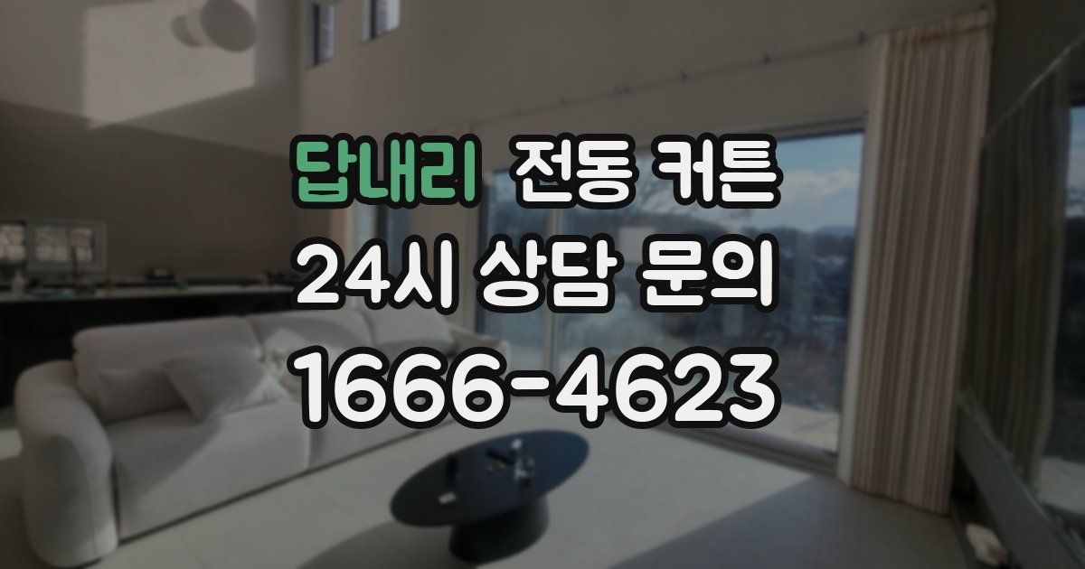답내리 전동 커튼