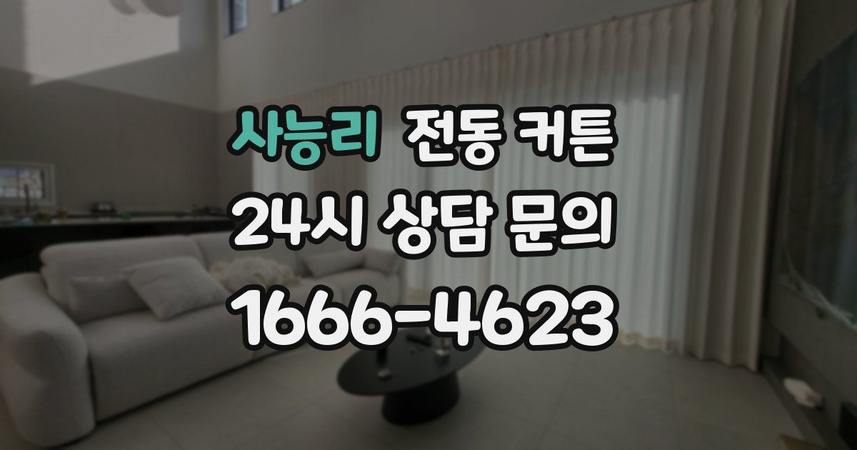 사능리 전동 커튼