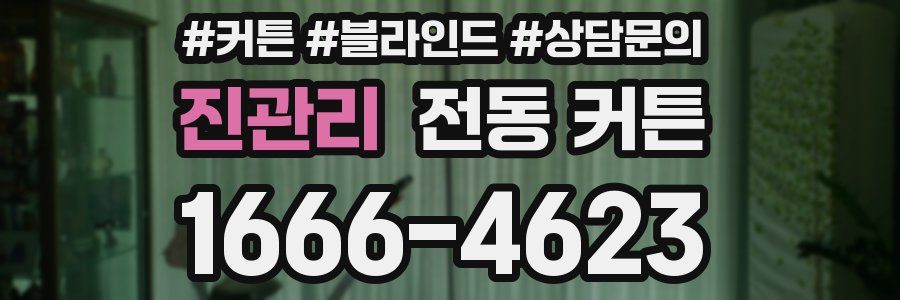진관리 전동 커튼