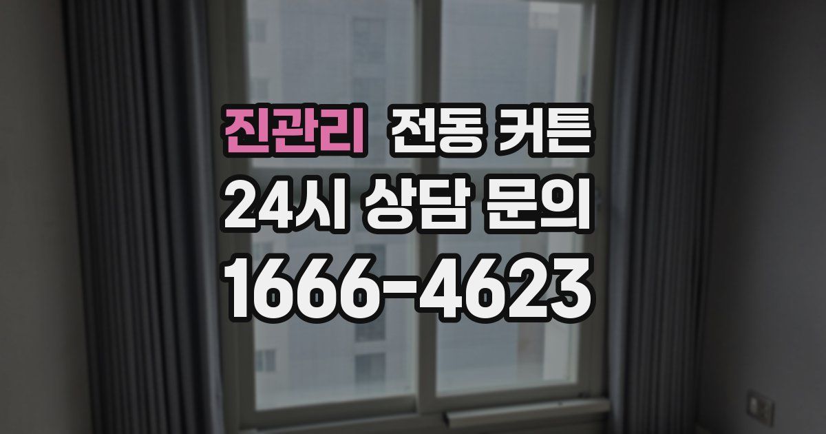 진관리 전동 커튼