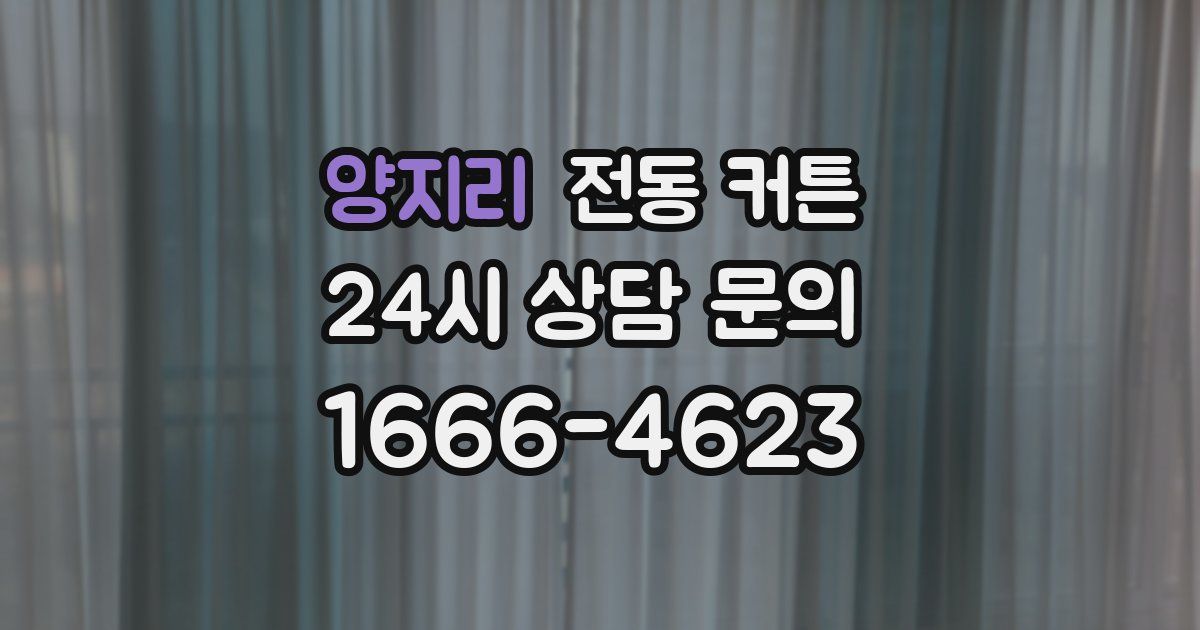 양지리 전동 커튼