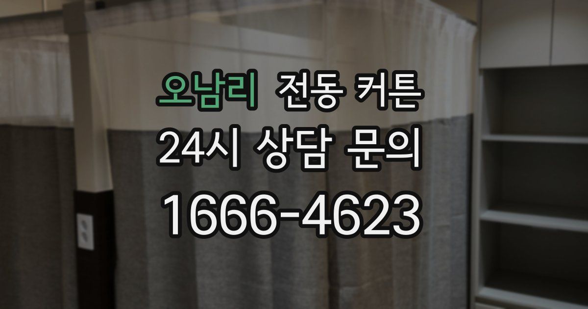 오남리 전동 커튼