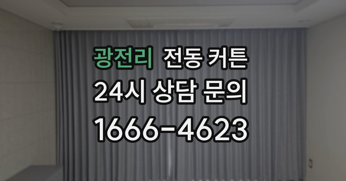 광전리 전동 커튼