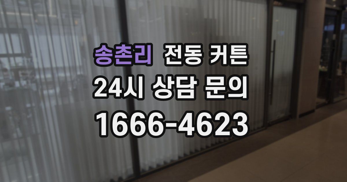 송촌리 전동 커튼