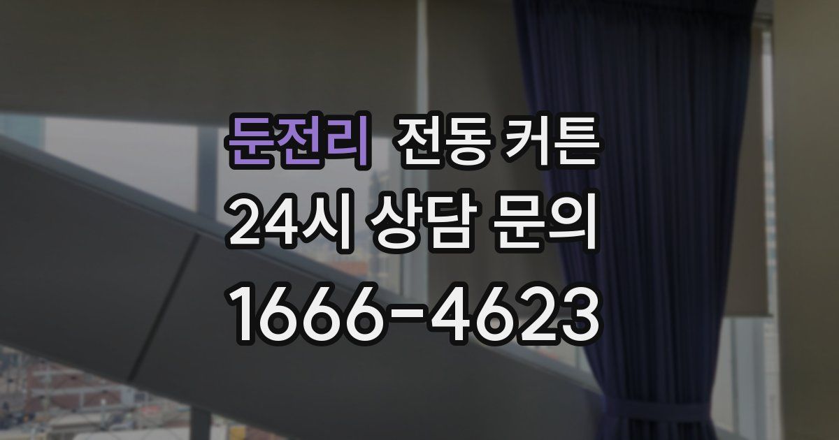 둔전리 전동 커튼