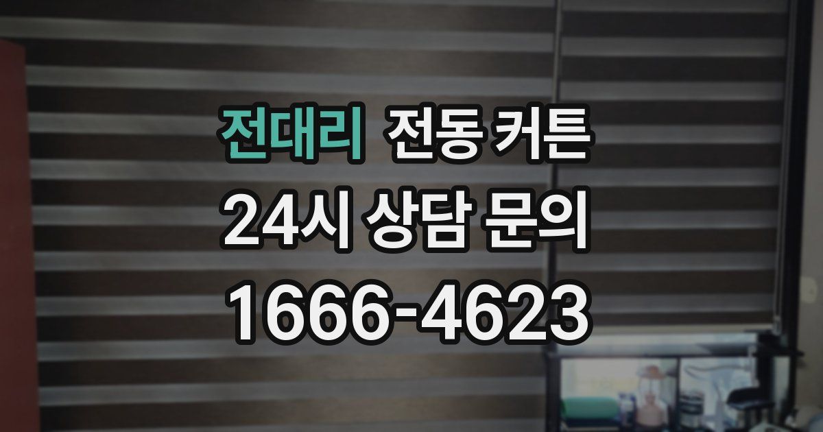 전대리 전동 커튼