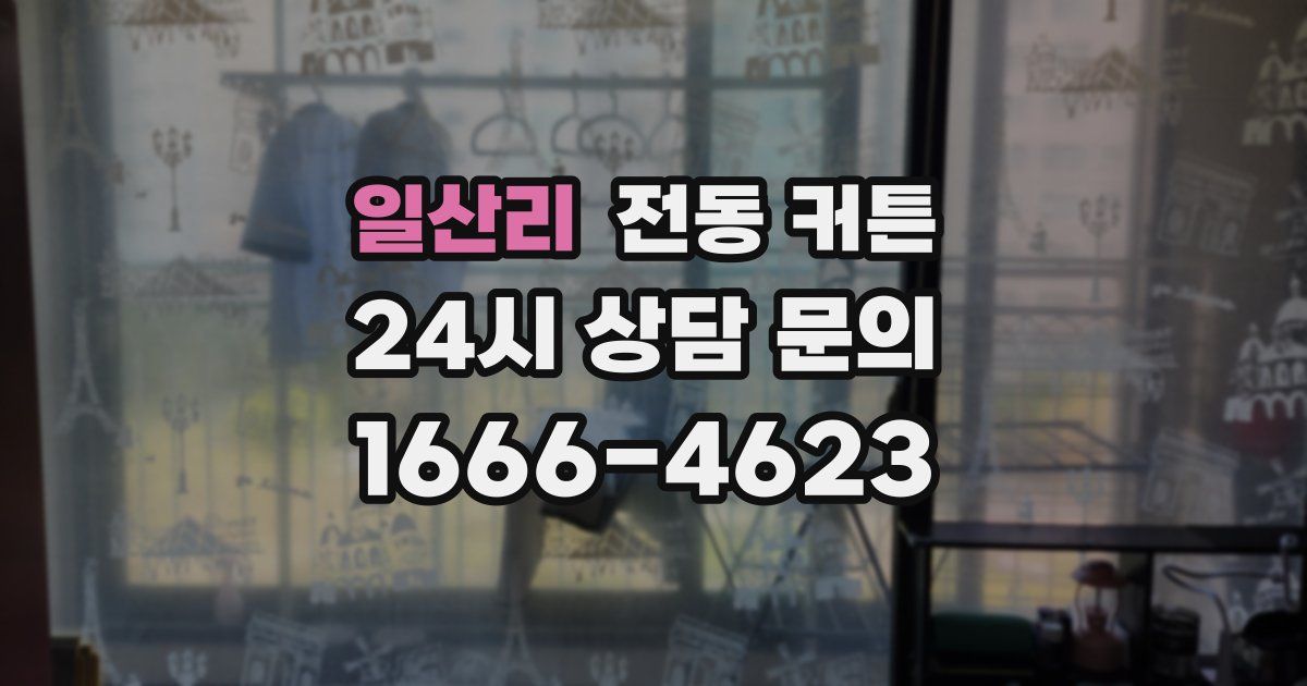 일산리 전동 커튼