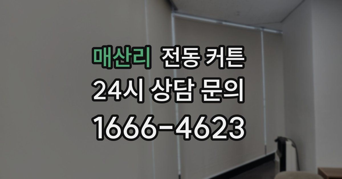 매산리 전동 커튼