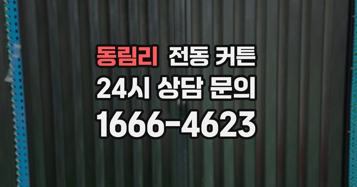 동림리 전동 커튼