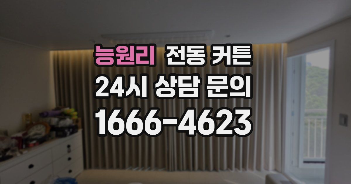 능원리 전동 커튼