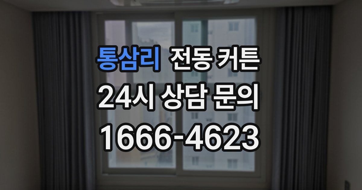 통삼리 전동 커튼