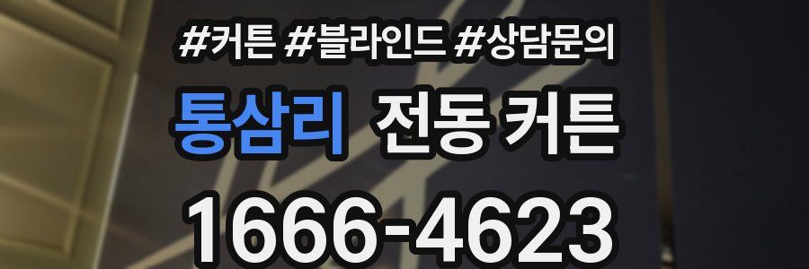 통삼리 전동 커튼