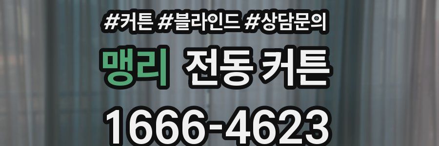 맹리 전동 커튼