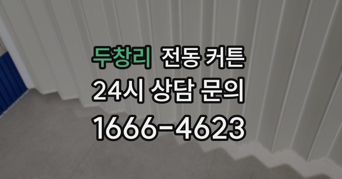 두창리 전동 커튼
