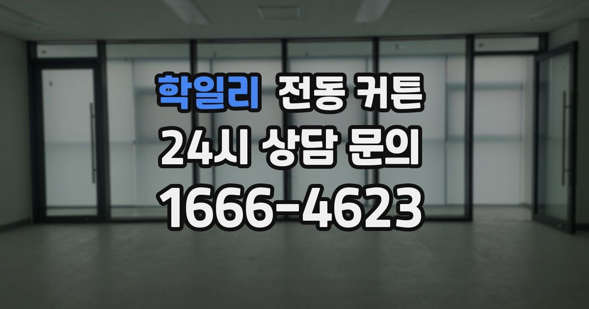 학일리 전동 커튼