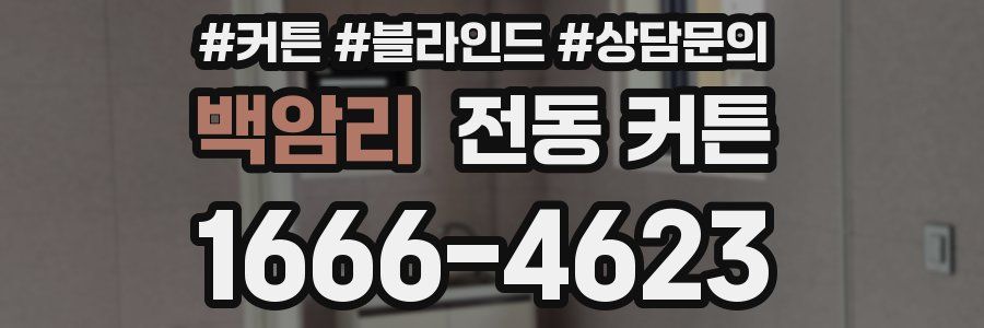 백암리 전동 커튼