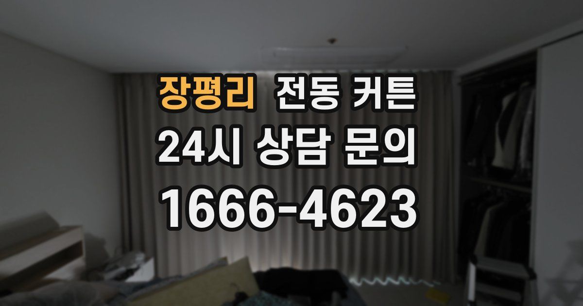 장평리 전동 커튼