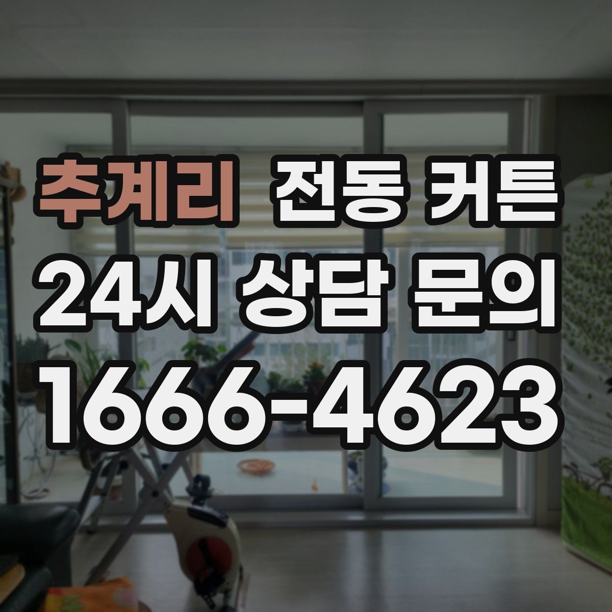 추계리 전동 커튼