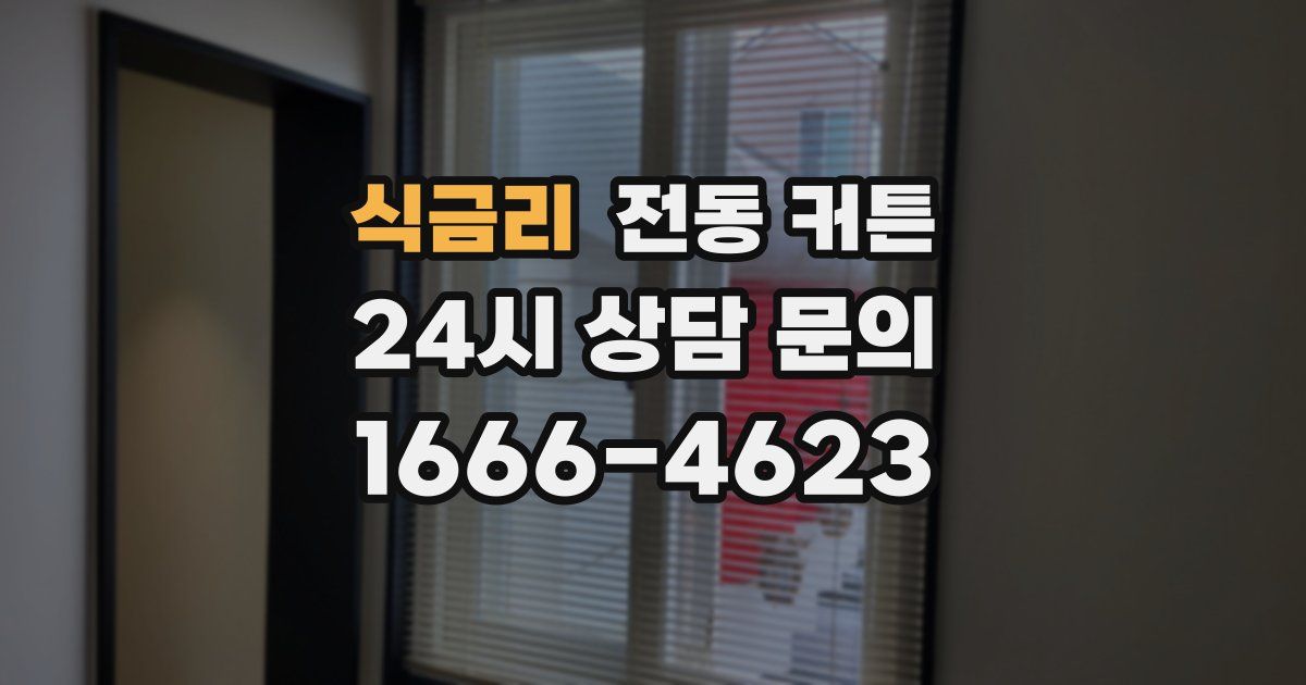 식금리 전동 커튼
