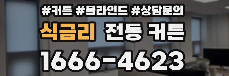 식금리 전동 커튼