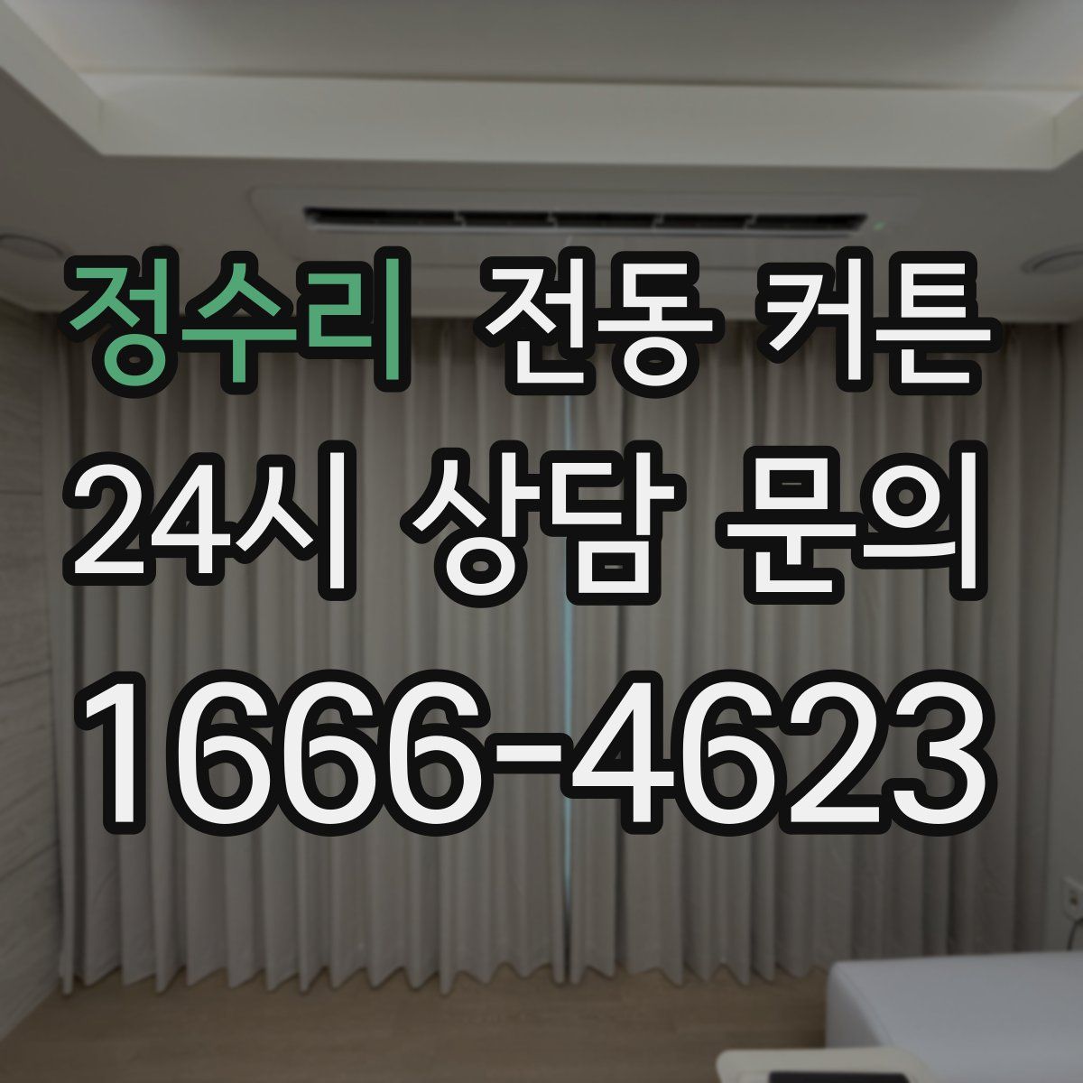 정수리 전동 커튼