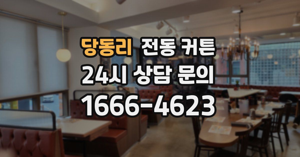 당동리 전동 커튼