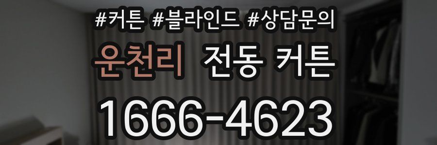 운천리 전동 커튼