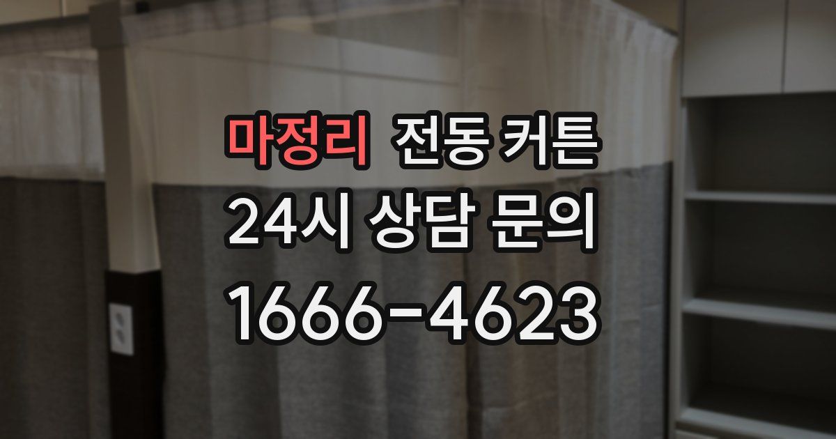 마정리 전동 커튼