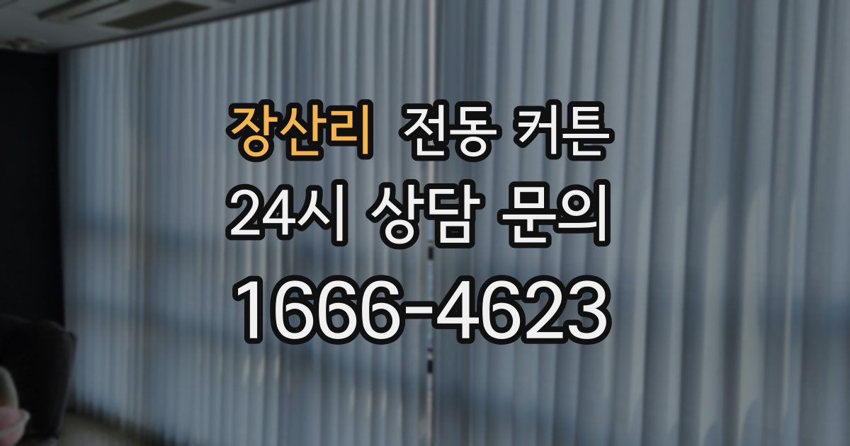 장산리 전동 커튼