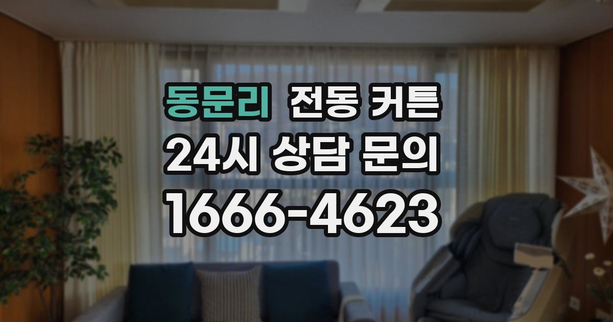 동문리 전동 커튼