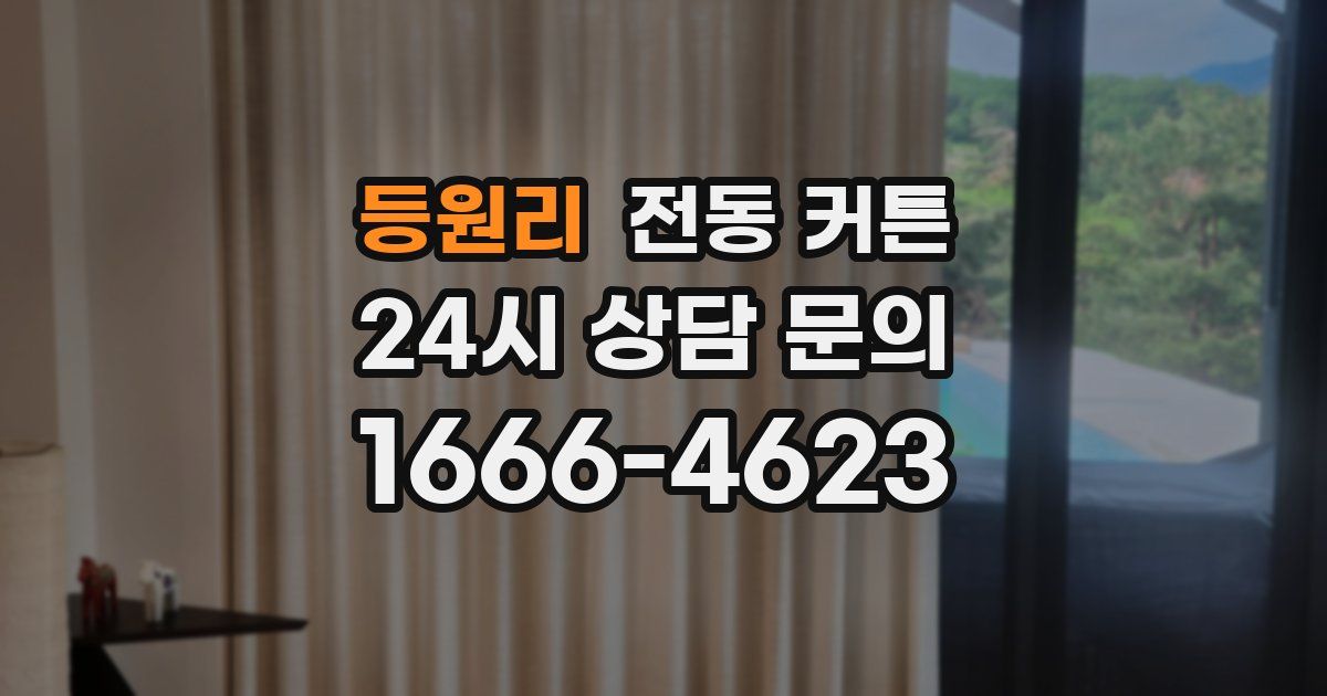 등원리 전동 커튼