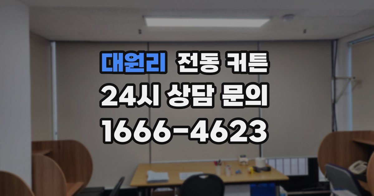 대원리 전동 커튼