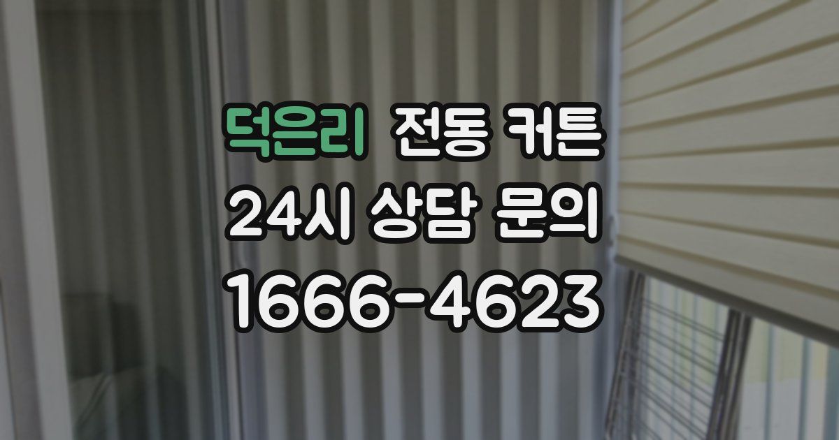덕은리 전동 커튼