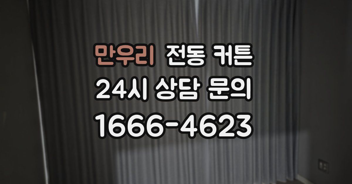 만우리 전동 커튼