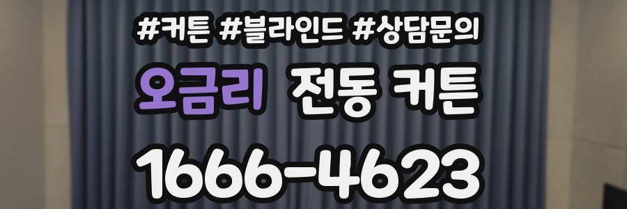 오금리 전동 커튼
