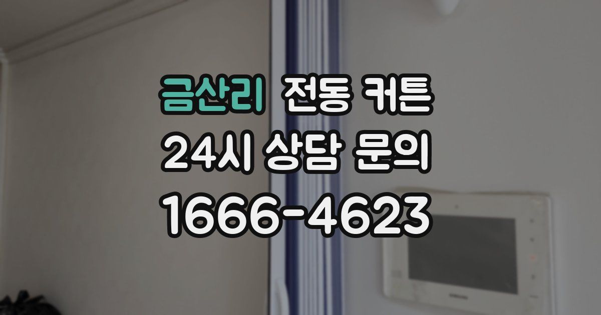 금산리 전동 커튼