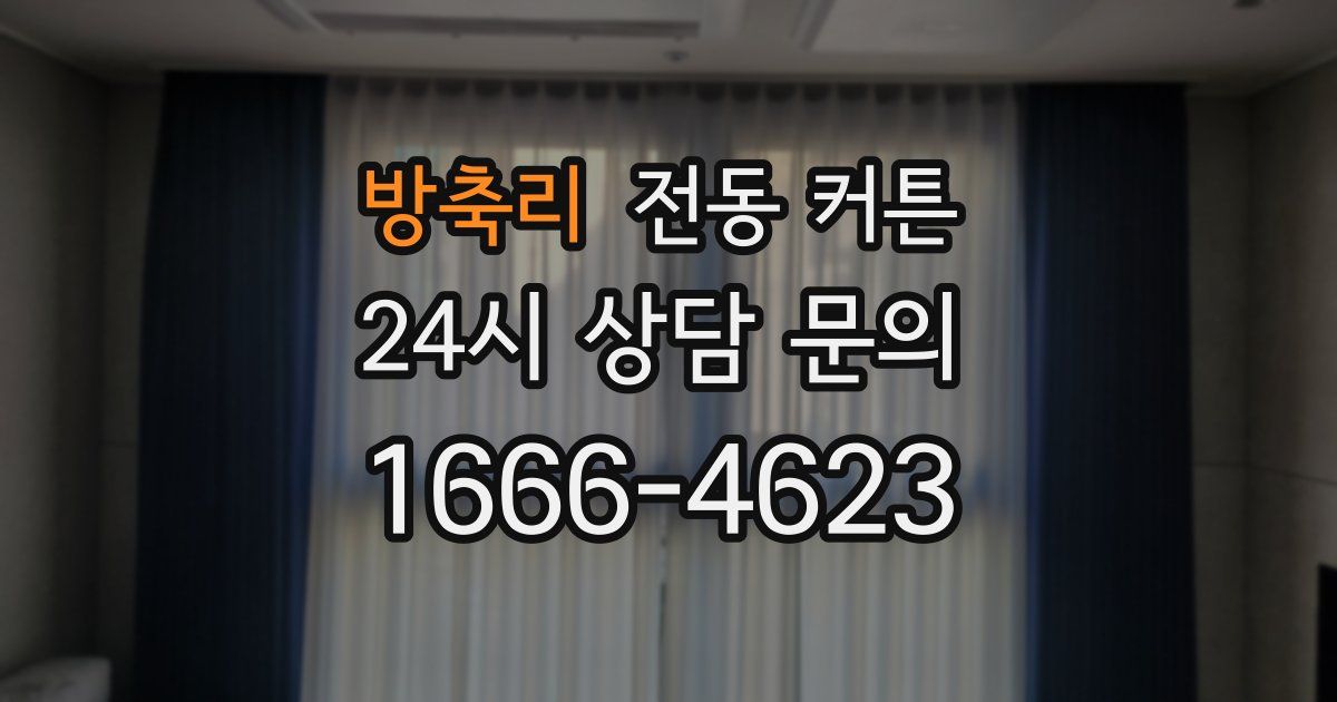 방축리 전동 커튼