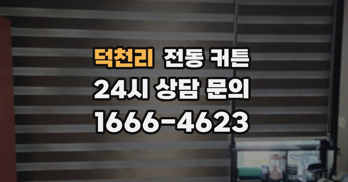 덕천리 전동 커튼