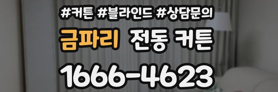 금파리 전동 커튼