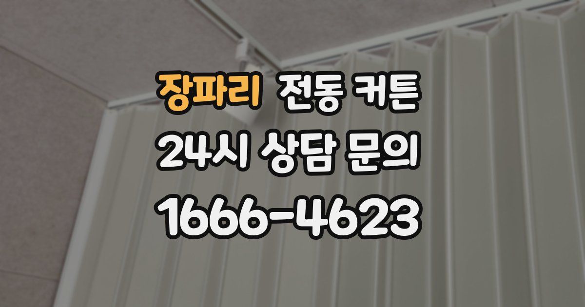 장파리 전동 커튼