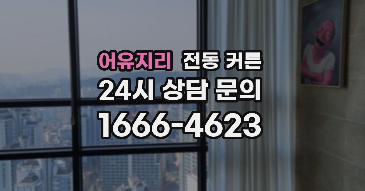 어유지리 전동 커튼