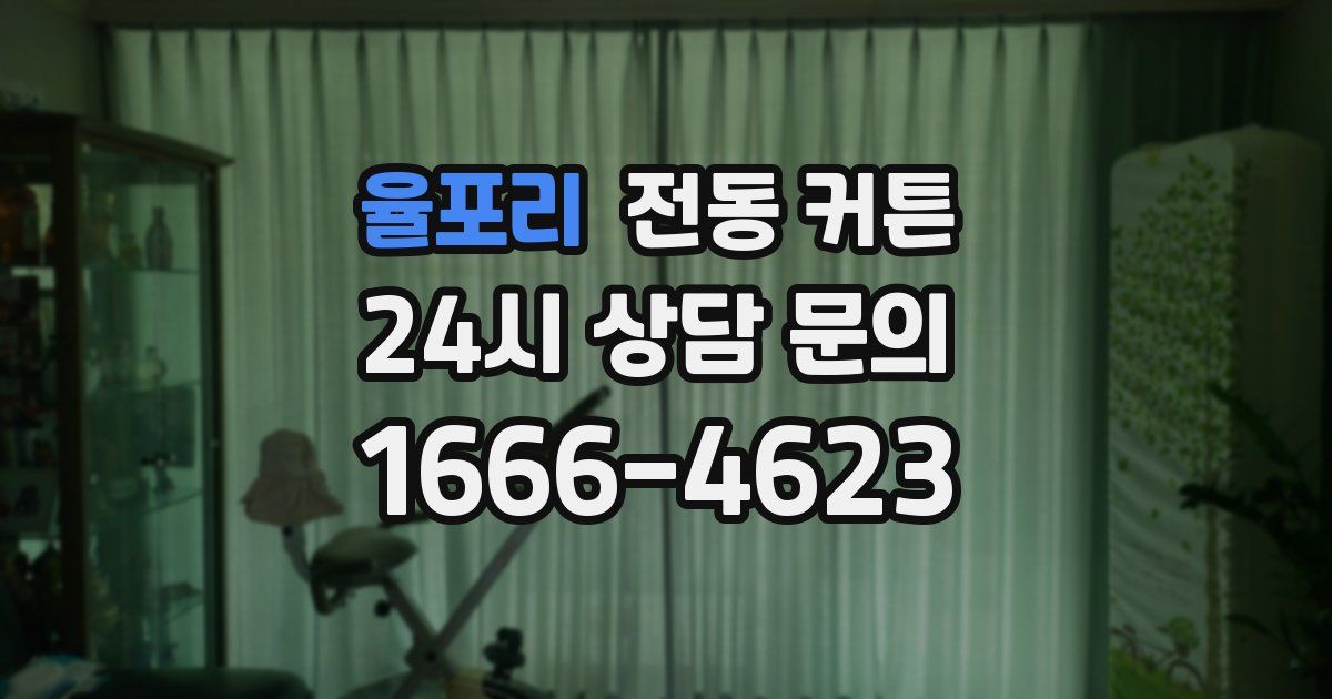 율포리 전동 커튼