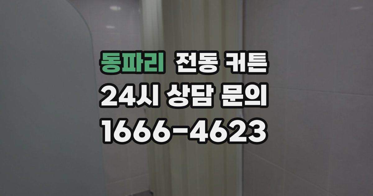 동파리 전동 커튼