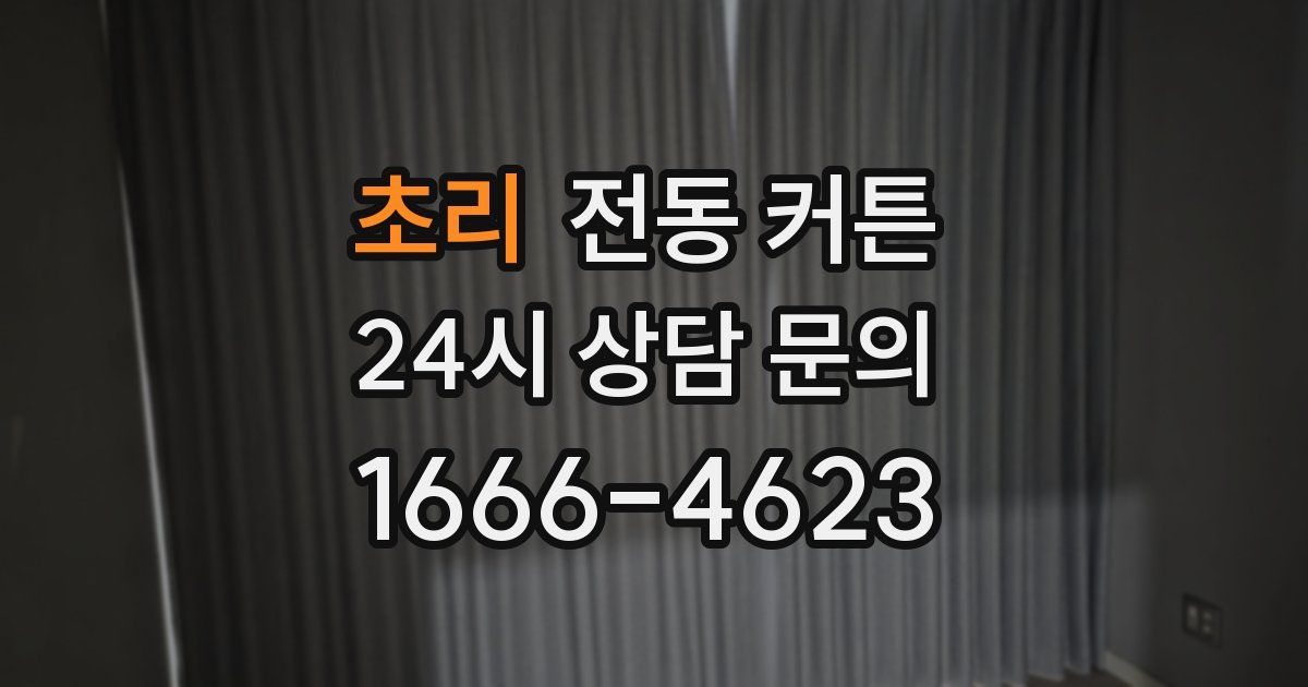 초리 전동 커튼