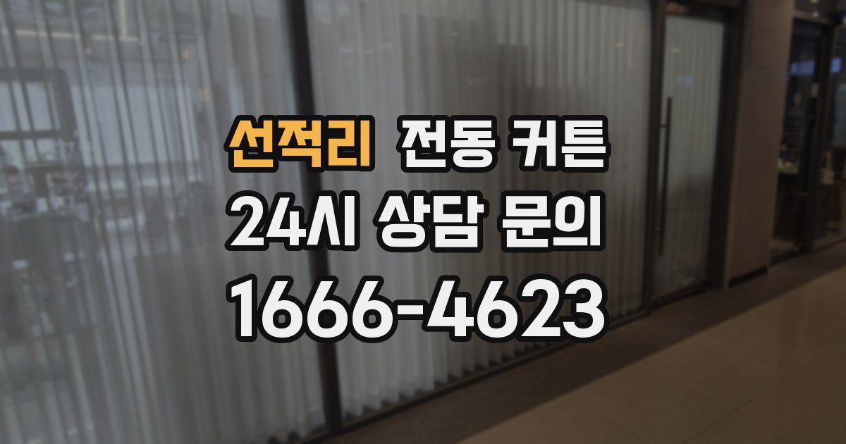 선적리 전동 커튼