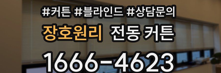 장호원리 전동 커튼