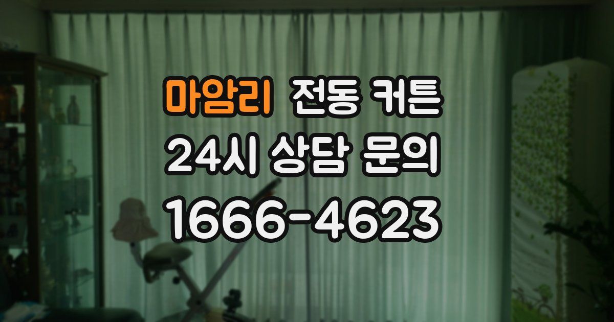 마암리 전동 커튼