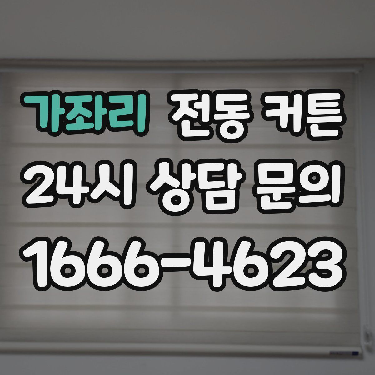 가좌리 전동 커튼